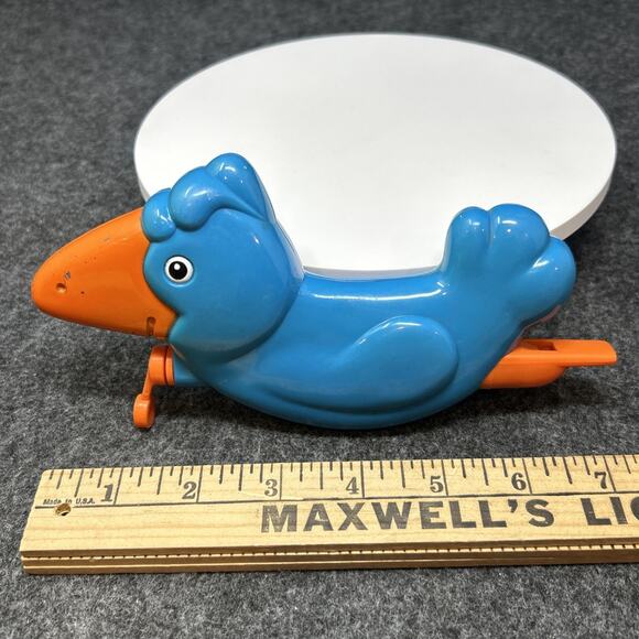 Vintage 1986 Shelcore Blue Duck Slide Whistle Musical Toy HONG KONG - Picture 1 of 8